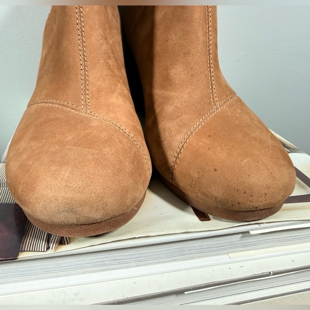 Tom’s Women's Tan Suede Ankle Boots Size 10 - Picture 12 of 14